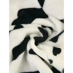 Agnes Orinda Women's Plus Size Flannel Cow Print Self Tie Waist Mid-Length Robe -Women Sale Shop GUEST 01f9e5fb 0341 4587 a6bf 540606652197