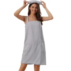Cheibear Womens Towel Wrap Bathrobe Spa Towels Robe With Adjustable Closure For Gym Shower -Women Sale Shop GUEST 02096bba edc9 4708 9f02 0b6ccb6365dd