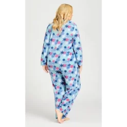 Women's Plus Size Snowflake Button Fleece Sleep Top - Blue | AVENUE 14 Women's Plus Size Snowflake Button Fleece Sleep Top - Blue | AVENUE -Women Sale Shop GUEST 03159a8f 4782 492a a2be 2202bbdddfca