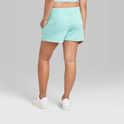 Women's High-Rise Fleece Shorts - Wild Fable™ 4 Women's High-Rise Fleece Shorts - Wild Fable™ - Image 2