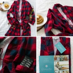 Women's Soft Cotton Flannel Robe, Plaid Bathrobe -Women Sale Shop GUEST 06222259 7d5b 4fde a80c c112b44d355d