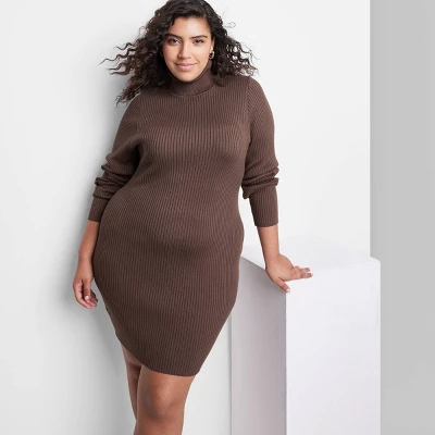 Women's Long Sleeve Bodycon Mini Sweater Dress - Wild Fable™ 5 Women's Long Sleeve Bodycon Mini Sweater Dress - Wild Fable™ - Image 4