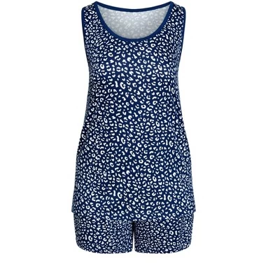 Women's Plus Size Leopard 3 Piece Sleep Set - Leopard | AVENUE 4 Women's Plus Size Leopard 3 Piece Sleep Set - Leopard | AVENUE - Image 2