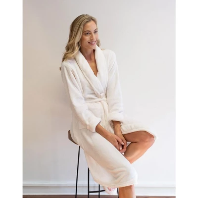 Leveret Womens Fleece Robe 4 Leveret Womens Fleece Robe - Image 2