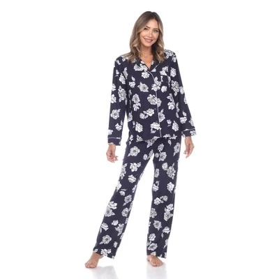 Long Sleeve Floral Pajama Set - White Mark 7 Long Sleeve Floral Pajama Set - White Mark - Image 5