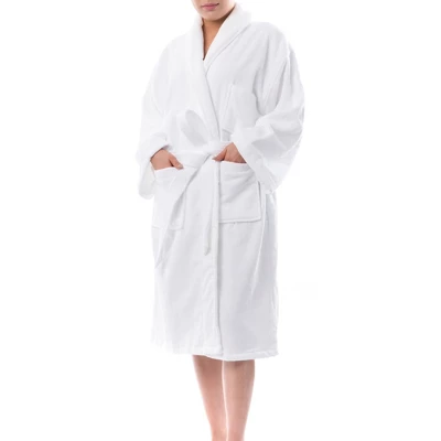 Alpine Swiss Blair Womens Cotton Terry Cloth Bathrobe Shawl Collar Velour Spa Robe 5 Alpine Swiss Blair Womens Cotton Terry Cloth Bathrobe Shawl Collar Velour Spa Robe - Image 3