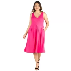 Sleeveless Midi Pocket Plus Size Dress -Women Sale Shop GUEST 18cedf86 eb90 43e7 a695 0f418530826d