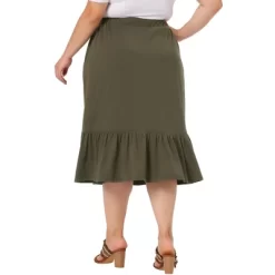 Agnes Orinda Women's Plus Size Ruffle Elastic Waist Swing Casual Midi Vintage Skirts 9 Agnes Orinda Women's Plus Size Ruffle Elastic Waist Swing Casual Midi Vintage Skirts -Women Sale Shop GUEST 192f613a 9ff6 4218 baf6 e88b8ac4f669