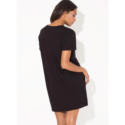 Smart & Sexy Women's Oversized Graphic V-Neck Sleep Shirt 5 Smart & Sexy Women's Oversized Graphic V-Neck Sleep Shirt - Image 3