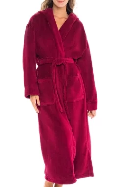 Women's Classic Winter Robe, Hooded Cozy Plush Fleece Bathrobe -Women Sale Shop GUEST 195951ef e820 4266 8966 2dc471e5f9a7