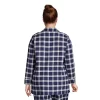 Lands' End Women's Long Sleeve Print Flannel Pajama Top