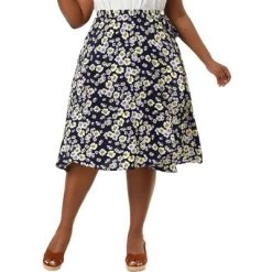 Agnes Orinda Women's Plus Size Boho Wrap Floral Beach Lightweight A Line Skirt -Women Sale Shop GUEST 1caab04a fb9a 4620 9682 a9f03d889556
