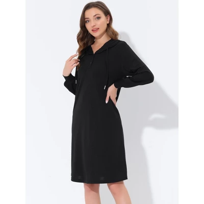 Cheibear Womens Sleepwear Pajama Dress With Pockets Lounge Nightshirt Hoodies Nightgown 3 Cheibear Womens Sleepwear Pajama Dress With Pockets Lounge Nightshirt Hoodies Nightgown