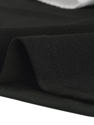 Allegra K Women's Peter Pan Collar Contrast Button Decor Long Sleeve Flare Dress 7 Allegra K Women's Peter Pan Collar Contrast Button Decor Long Sleeve Flare Dress - Image 5