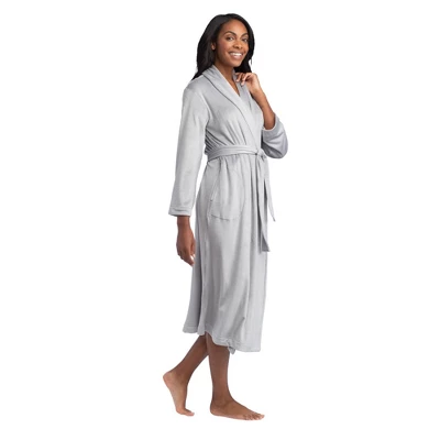 Softies Women's 48" Feather Velour Shawl Collar Robe 3 Softies Women's 48" Feather Velour Shawl Collar Robe