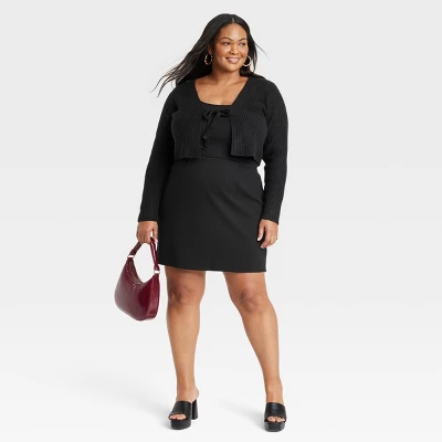 Women's Ponte Mini A-Line Skirt - Ava & Viv™ 4 Women's Ponte Mini A-Line Skirt - Ava & Viv™ - Image 2