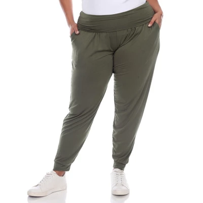 Women's Plus Size Harem Pants - White Mark 13 Women's Plus Size Harem Pants - White Mark - Image 11