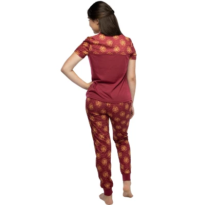 Harry Potter Short Sleeve Hogwarts Junior's Jogger PJ Pajama Set 4 Harry Potter Short Sleeve Hogwarts Junior's Jogger PJ Pajama Set - Image 2