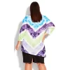 Women's Plus Size 3/4 Sleeve Tie Dye Top - Purple | AVENUE