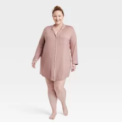 Women's Beautifully Soft Notch Collar NightGown - Stars Above™ -Women Sale Shop GUEST 24003d69 ec3e 444e a7ac 7e4ed7ab50d9