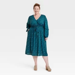 Women's Flutter Long Sleeve Wrap Dress - Knox Rose™ -Women Sale Shop GUEST 26d83073 a1b4 4368 8e1a 2eb348e41f63