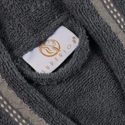 All-Season Unisex Cotton Terry Lounge Bathrobe With Embroidery By Blue Nile Mills 8 All-Season Unisex Cotton Terry Lounge Bathrobe With Embroidery By Blue Nile Mills - Image 6