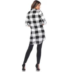 Women's Roll Tab Sleeve Plaid Buttoned Top - White Mark -Women Sale Shop GUEST 284b85fd 80d7 4c7e 8d08 ef6db93a1a71