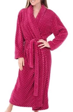 Women's Warm Fleece Winter Robe, Long Soft Plush Bathrobe -Women Sale Shop GUEST 28c754ba e40c 493e a27c e1710b0149b8