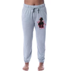 A Nightmare On Elm Street Womens' Freddy Krueger Jogger Sleep Pajama Pants Grey -Women Sale Shop GUEST 295119f9 4978 4c7c af32 ec828185401e