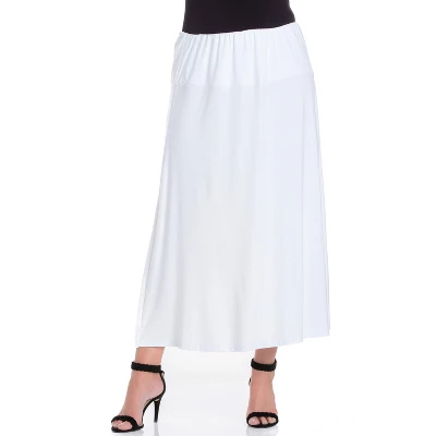 24seven Comfort Apparel Women's Elastic Waist Maxi Skirt 11 24seven Comfort Apparel Women's Elastic Waist Maxi Skirt - Image 9