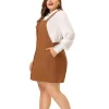 Agnes Orinda Women's Plus Size High Waist A-Line Suede Overall Suspender Dress 1 Agnes Orinda Women's Plus Size High Waist A-Line Suede Overall Suspender Dress -Women Sale Shop GUEST 298cad0d 9da5 4370 a903 98e712d82c3c