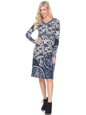 Women's Naarah Embroidered Sweater Dress - White Mark 6 Women's Naarah Embroidered Sweater Dress - White Mark - Image 4