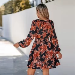 Women's Floral Print Smocked Ruffled Mini Dress - Cupshe -Women Sale Shop GUEST 2a3eeeb3 3bdc 4a8c 9625 04f1b7f18171