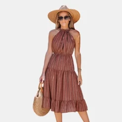 Women's Striped Ruffled Midi Dress - Cupshe 15 Women's Striped Ruffled Midi Dress - Cupshe -Women Sale Shop GUEST 2cc6f419 284d 4473 87c1 16acf7e5578b