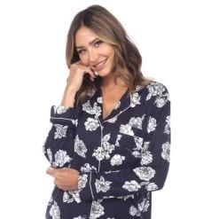 Long Sleeve Floral Pajama Set - White Mark 14 Long Sleeve Floral Pajama Set - White Mark -Women Sale Shop GUEST 300561be 88ae 4023 96a7 91a20e868238