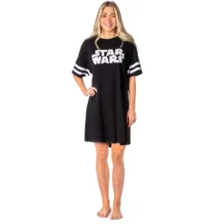 Star Wars Womens' Movie Film Title Logo Nightgown Sleep Pajama Shirt Black 8 Star Wars Womens' Movie Film Title Logo Nightgown Sleep Pajama Shirt Black -Women Sale Shop GUEST 314bde80 693b 402b a04b 5499017a78ee