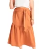 ELOQUII Women’s Plus Size Wrap Waist Maxi Skirt