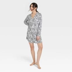 Women's Beautifully Soft Notch Collar NightGown - Stars Above™ -Women Sale Shop GUEST 321568df ab32 4a74 b431 2f2aa081aa23
