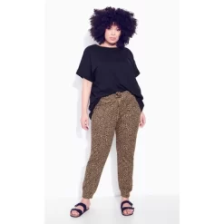 Women's Plus Size Only Lounge Print Pant - Brown Animal | ZIM & ZOE -Women Sale Shop GUEST 37c3f3db e25a 4490 8203 2a81f7aefcc4