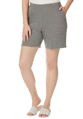 Jessica London Women’s Plus Size Soft Ease Knit Shorts 5 Jessica London Women’s Plus Size Soft Ease Knit Shorts - Image 3