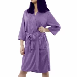 PiccoCasa Women's Lightweight Soft Warm Spa Waffle Short Robe -Women Sale Shop GUEST 386f474c f9fe 407d aeda a44c17d26c24