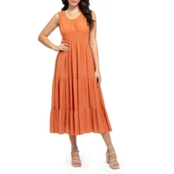 August Sky Women's Sleeveless Tiered Midi Dress -Women Sale Shop GUEST 3987cce0 8632 44cd af42 4b17205278ed