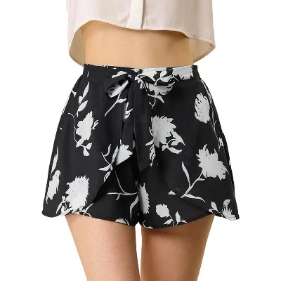 Allegra K Women's Summer Beach Casual Elastic Waist Floral Shorts 10 Allegra K Women's Summer Beach Casual Elastic Waist Floral Shorts - Image 8