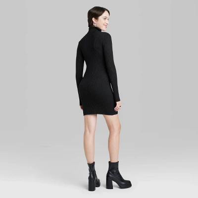 Women's Long Sleeve Bodycon Mini Sweater Dress - Wild Fable™ 3 Women's Long Sleeve Bodycon Mini Sweater Dress - Wild Fable™ - Image 2