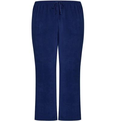 Women's Plus Size Navy Fleece Pant - Navy | AVENUE 7 Women's Plus Size Navy Fleece Pant - Navy | AVENUE - Image 5