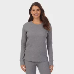 Warm Essentials By Cuddl Duds Women's Waffle Thermal Crewneck Shirt -Women Sale Shop GUEST 3bfd432e a284 4b18 a886 4a7a7f3fcb26