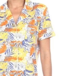 Women's Tropical Print Pajama Set - White Mark 11 Women's Tropical Print Pajama Set - White Mark -Women Sale Shop GUEST 3c60d204 2b52 4df4 b1b5 3146f8bbbac4