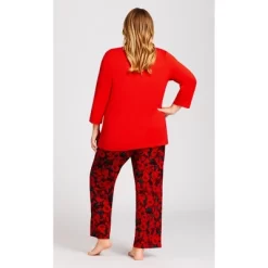 Women's Plus Size Slogan Sleep Top - Red | AVENUE -Women Sale Shop GUEST 3c9836eb 4276 4afa 8970 93a46b2e9405
