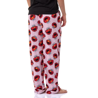 Sesame Street Women's Elmo Muppet Face Tossed Print Sleep Pajama Pants Pink 5 Sesame Street Women's Elmo Muppet Face Tossed Print Sleep Pajama Pants Pink - Image 3