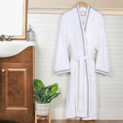 All-Season Unisex Cotton Terry Lounge Bathrobe With Embroidery By Blue Nile Mills 29 All-Season Unisex Cotton Terry Lounge Bathrobe With Embroidery By Blue Nile Mills -Women Sale Shop GUEST 3d610600 6d73 41bd 89af 7851bb0064ad